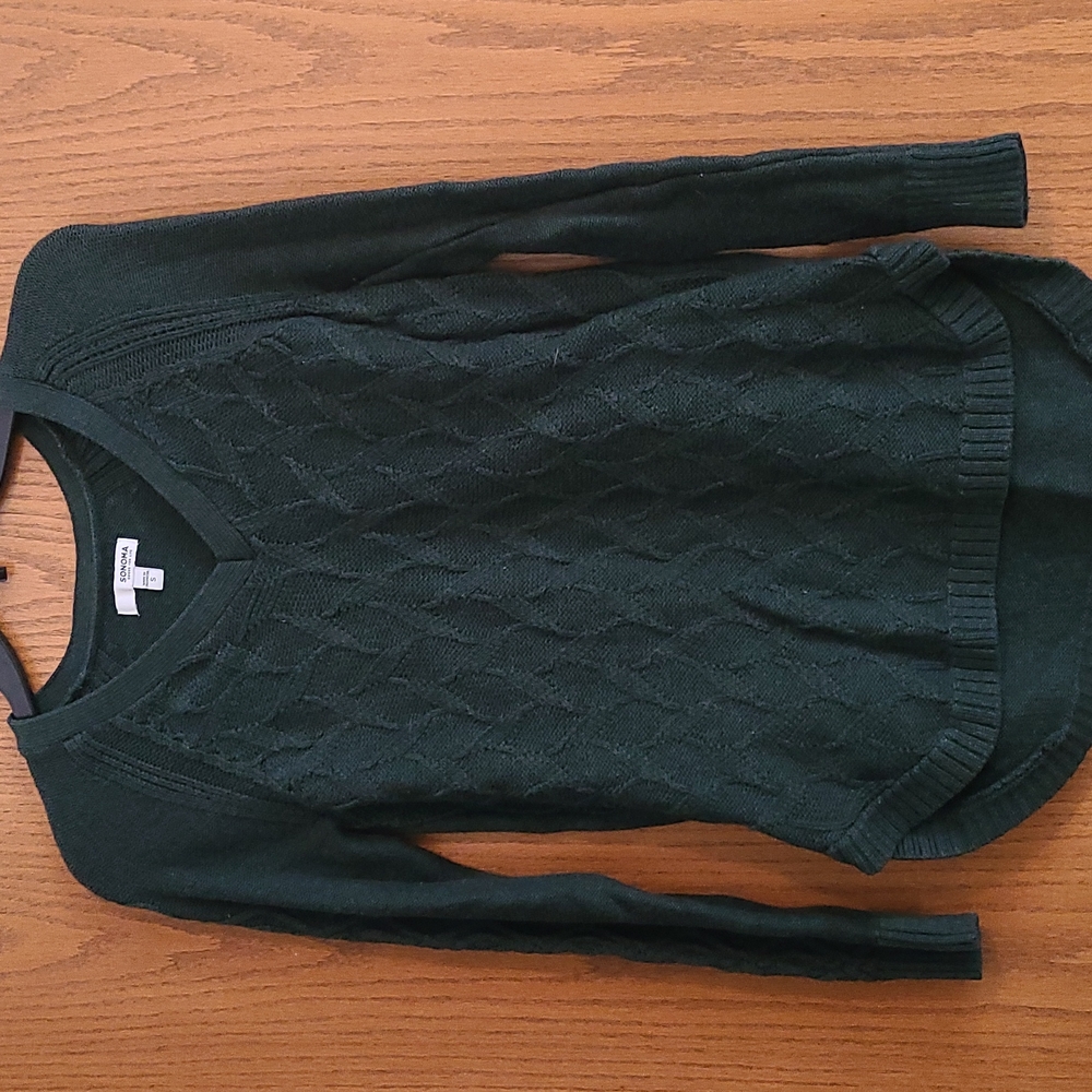 Dark green sweater